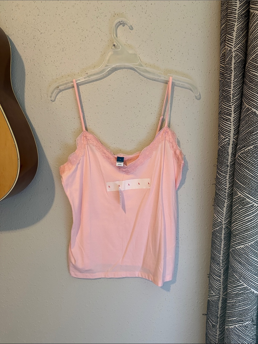 Old Navy Light Pink Lace-Trim Camisole